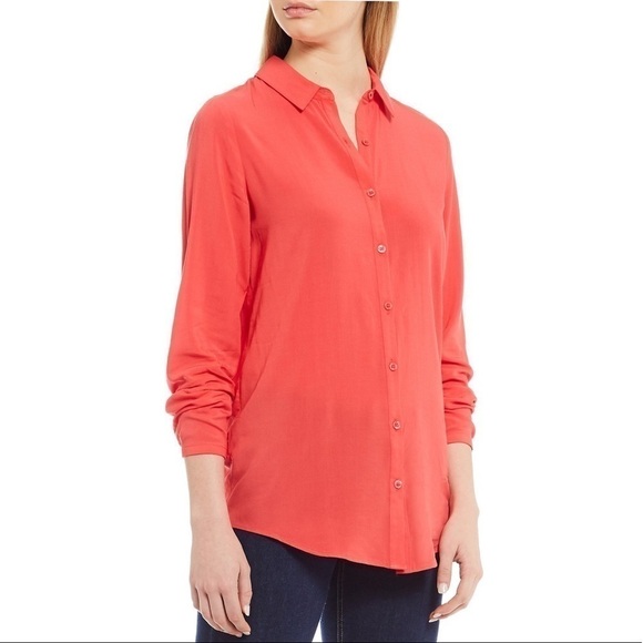 Joules Tops - Joules Elvina Woven Button Front Long Sleeve